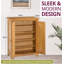 Hatcher 12 Pair Solid Wood Shoe Storage Cabinet