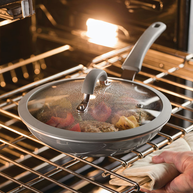 Rachael Ray Cook & Create Nonstick Cookware Pots and Pans Set, 6 Piece, Gray