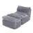 31.5'' No Assembly Required Modern Upholstered Oversized Corduroy Indoor Chaise Lounge Sleeper Sofa with Ottoman-1070221095