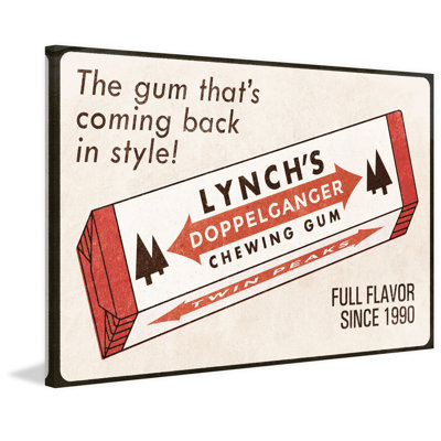 «Gums Back in Style Twin Peaks» par Dean Sauls, reproduction d'art graphique sur toile