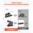 5-Tier Storage Shelves with Adjustable Height and 2000 lbs Capacity