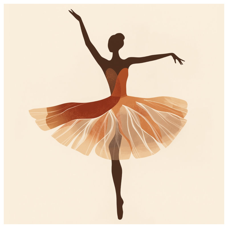 Rideaux de douche Ballet Dancer, L 70 po x H 93 po