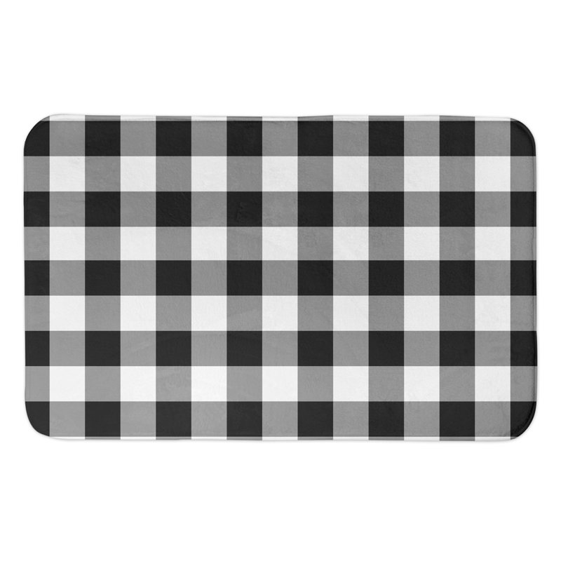 Tapis pour salle de bain Onecre, Noir