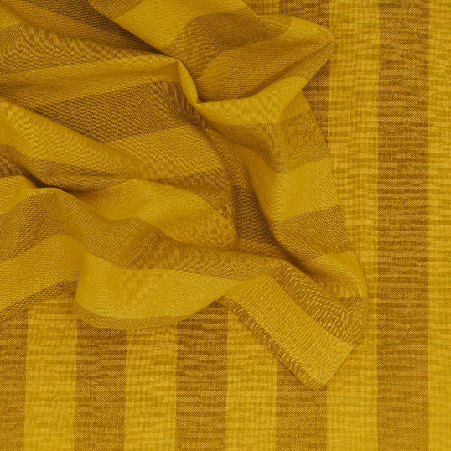 Essential Striped Dinner Napkin , Mustard/Bronze