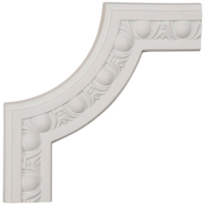 8"W X 8"H X 5/8"P Raymond Egg & Dart Panel Moulding Corner, 12-Pack (Matches Moulding PML02X00RA)