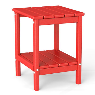 2-tier 14x13in HDPE Outdoor Adirondack Table