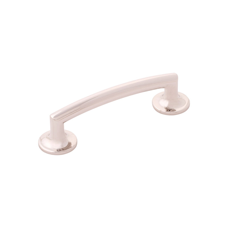 Flare Arch Pull, 3 3/4", Polished Nickel