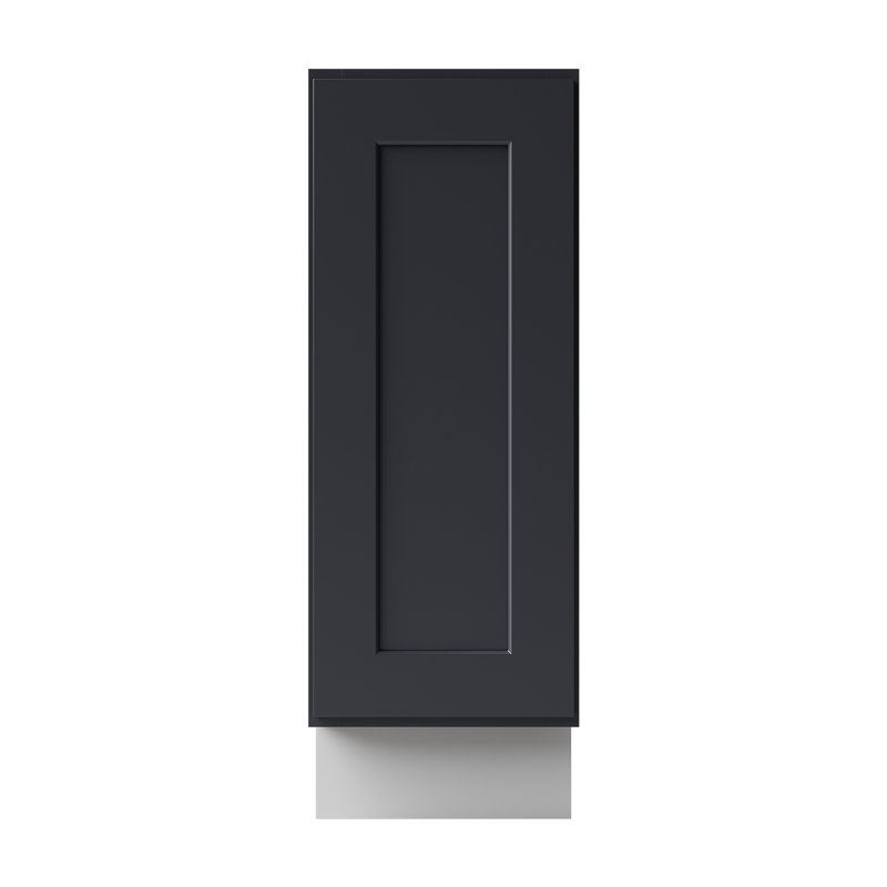 Armoire à épices Base, 12" W x 34.5" H x 24" D, Noir Shaker