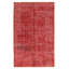 Tapis rouge foncé à transition de couleur 5 pi 1 po x 8 pi 2 po