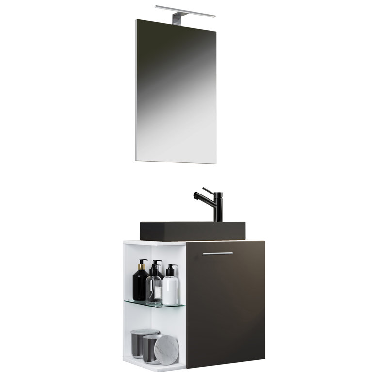 Ravix Bathroom Furniture Suite, Black