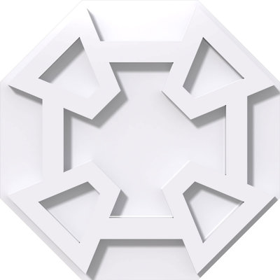 28"OD x 9 3/4"C x 1"P Logan Architectural Grade PVC Contemporary Ceiling Medallion