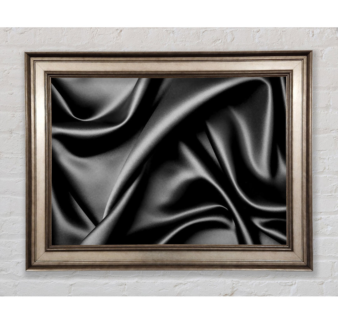 Gerahmtes Wandbild Silk Black