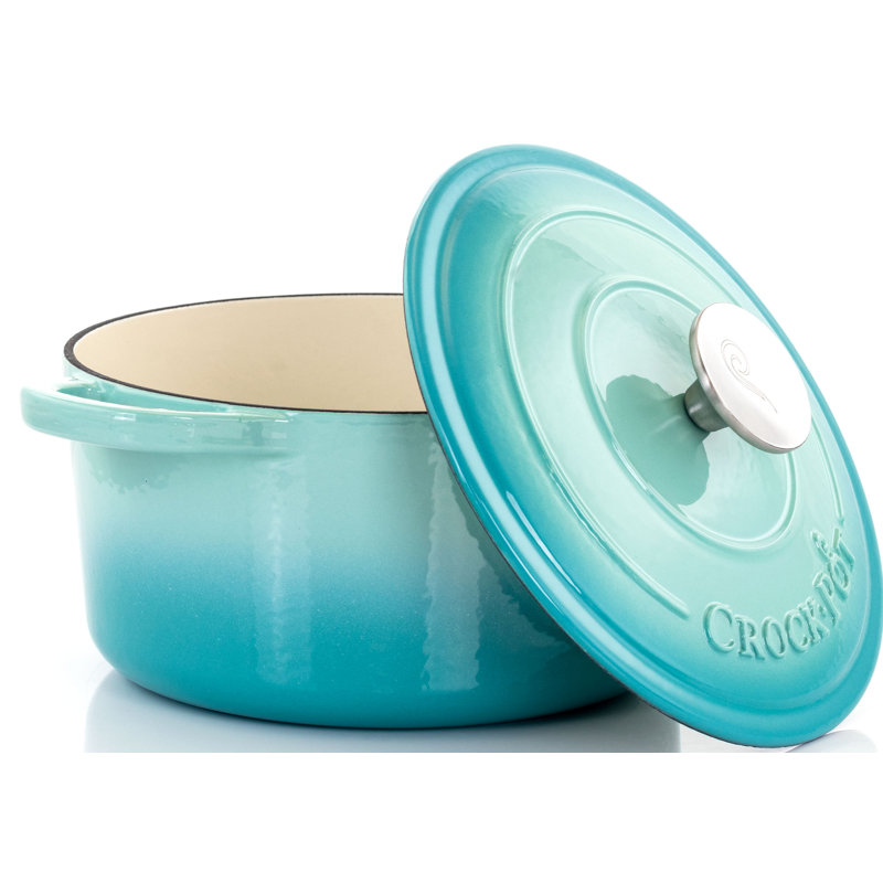 Cocotte ronde artisanale en fonte antiadhésive Crock-pot, 3 pintes
