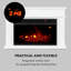 Klarstein 86cm W White Electric Fireplace