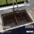 Karran Quartz 33'' X 22'' Double Bowl 50/50 Top Mount Drop-in Kitchen Sink Kit-50597887