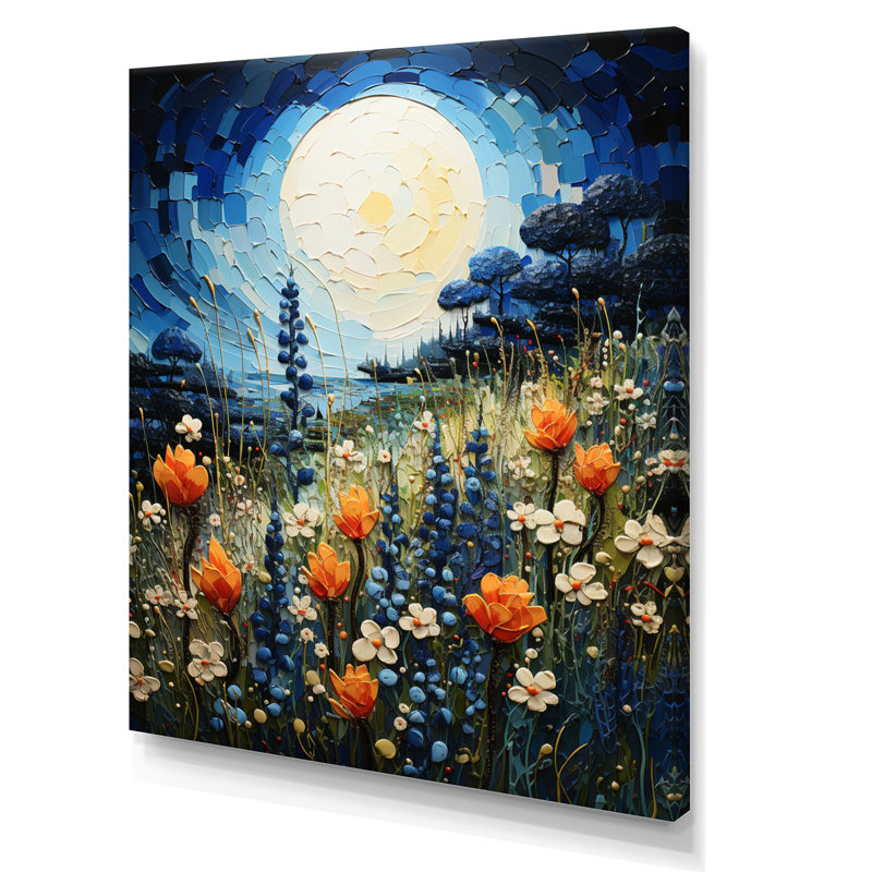 «Blue Bonnets Texan Blues II», reproduction sur toile, H 20 po x l 12 po x P 1 po, Toile tendue