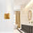 4.3'' Wide Modern Brass LED Wall Light for Hallway, Bedroom, Powder Room – Integrated LED-94314926