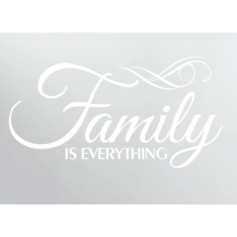 Text & Numbers Wall Decal, Matte White