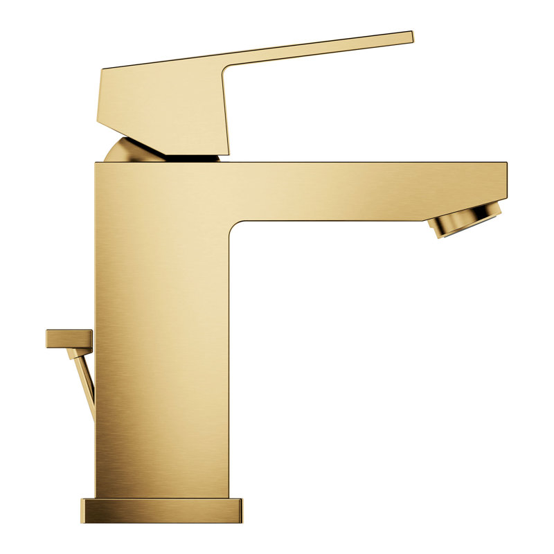 Eurocube® Single Hole Bathroom Faucet, Brushed Cool Sunrise