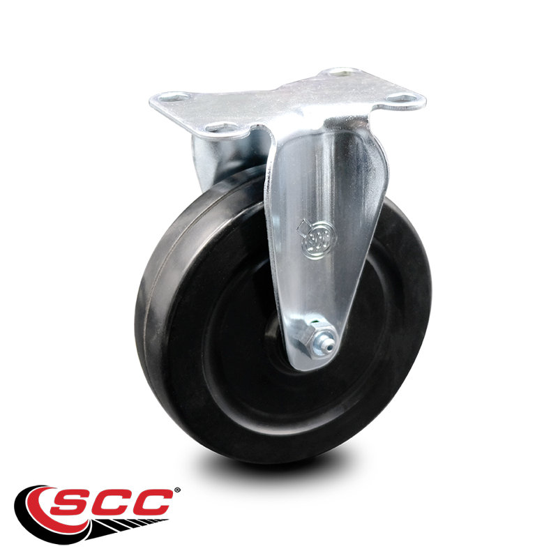 Hard Rubber Wheel Rigid Top Plate Caster