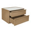 2 - Drawer Nightstand in Dark Grey-1347834577