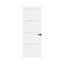 (Avec serrure et trou pour charnières) Porte standard à 4 panneaux en bois massif apprêté-116190884-116989619