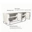 Buffet avec rangement 70 po Dedrian-395233252