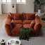 Canapé modulaire rembourré 4 pièces en chenille 4 pièces pour petit espace, salon-175766825-175239094