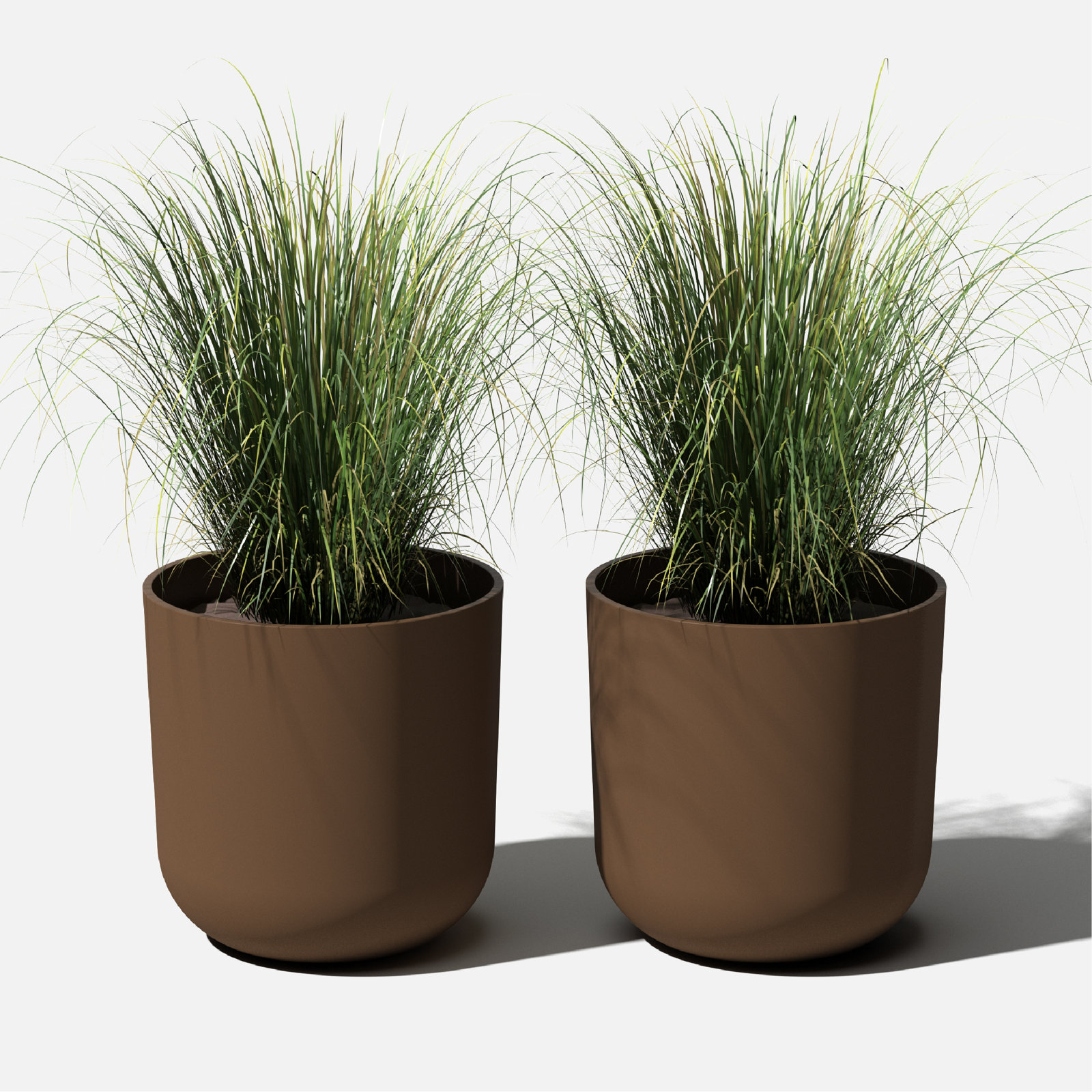 Mason Series Kona Planter, 2, Espresso, 10.25" H x 10" W x 10" D