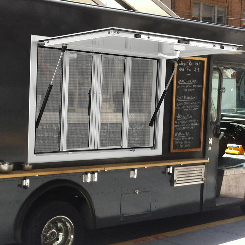 Concession Window, 36"W x 24"H Aluminum Alloy Food Truck Serving Window
