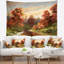 Paysage de la tapisserie de la rivière rouge-28483255