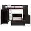 Lit mezzanine peu encombrant avec armoire de bureau intégrée et lit-948638188-948189730