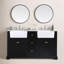 Ensemble de meuble-lavabo double 60 po Pardue-435167521
