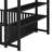 Metal House Bed With Detachable Shelves-1125106455