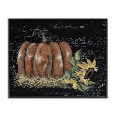 «Autumn Country Pumpkin», art de la giclée encadrée par Julie Norkus