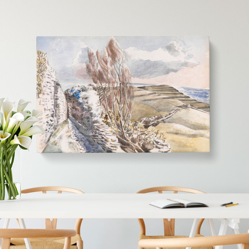 Worth Matravers In Dorset by Paul Nash - Wrapped Canvas Painting, 50cm H x 76cm W x 3cm D