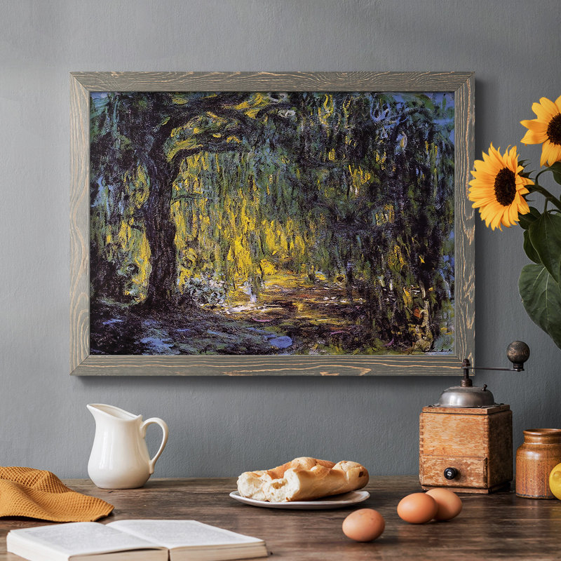 «Weeping Willow 2», encadré sur toile, Gris, H 22 po x l 32 po x P 1,5 po