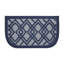 Ensemble de 2 tapis de cuisine à motif géométrique bleu marine antidérapant ultra résistant à l'eau
