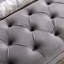 Repose-pieds capitonné en velours-805044302