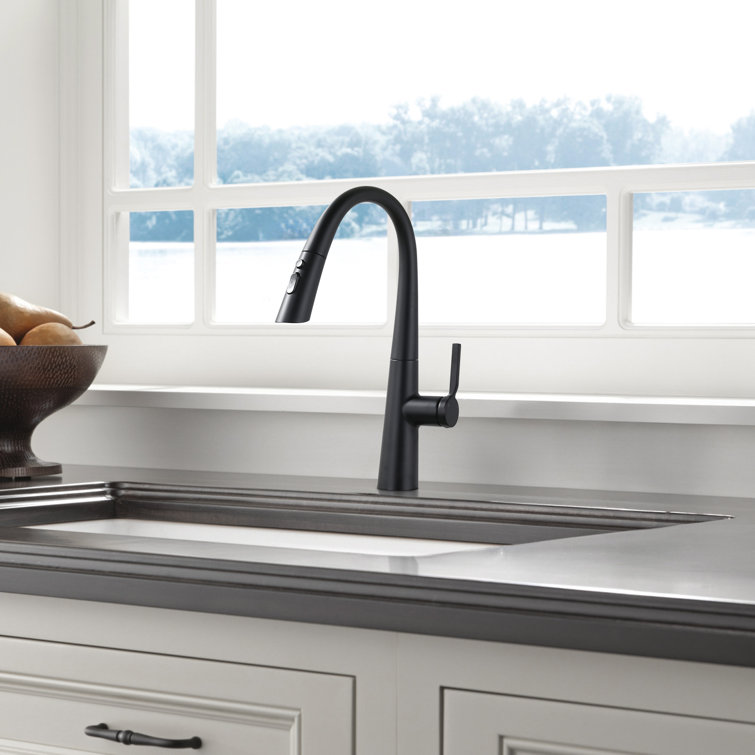 3 Spray Patterns Single Handle Pull Down Sprayer Kitchen Faucet