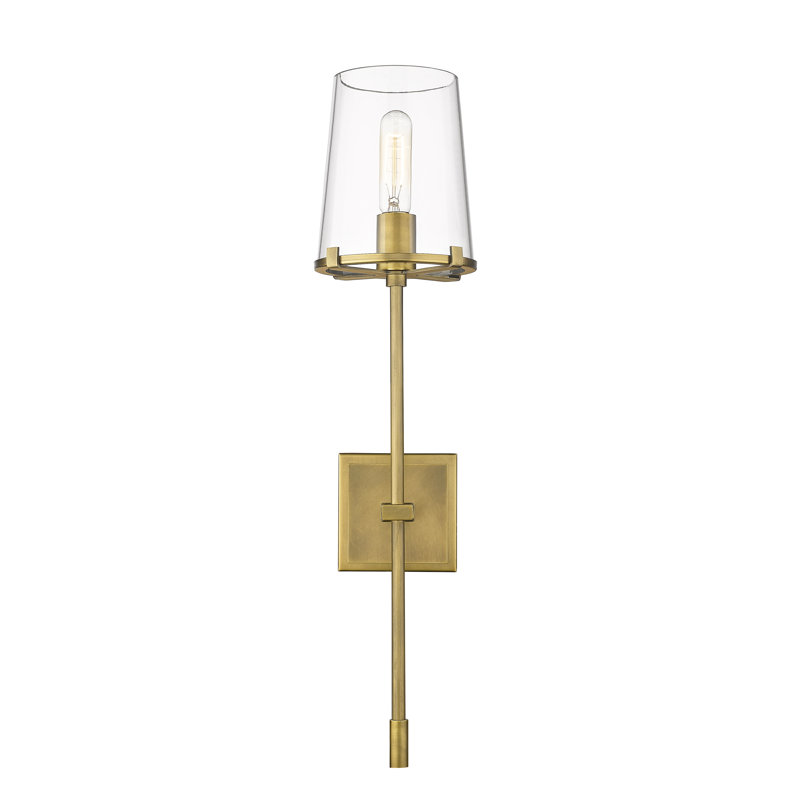 Ahmaud Steel Wallchiere, Rubbed Brass