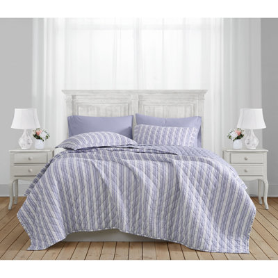 The Farmhouse by Rachel Ashwell Wide Ticking Stripe Quilt Set