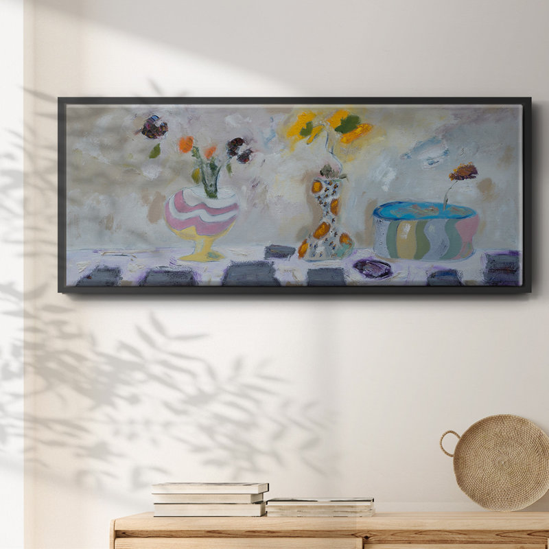The Ring Leader- Framed Canvas, 8" H x 20" W