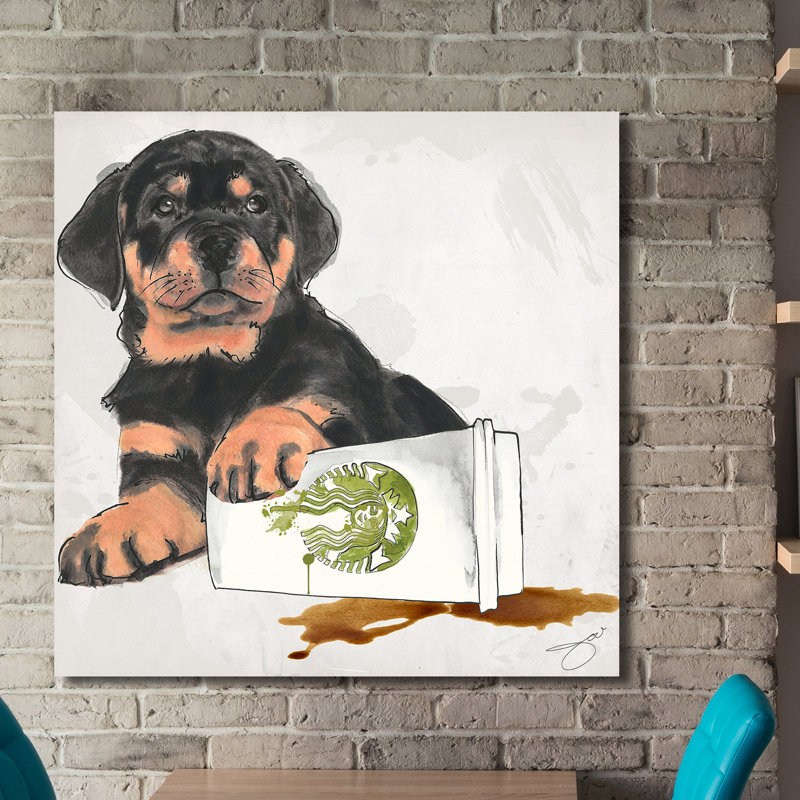 " Oops " by Jodi, 24" H x 24" W x 1" D, Wrapped Canvas
