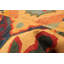 Tapis de bois one-of-kind à la main noué la new age anatolian orange/rouge/bleu 8 pi 2 po x 10 pi zone de laine 1 po