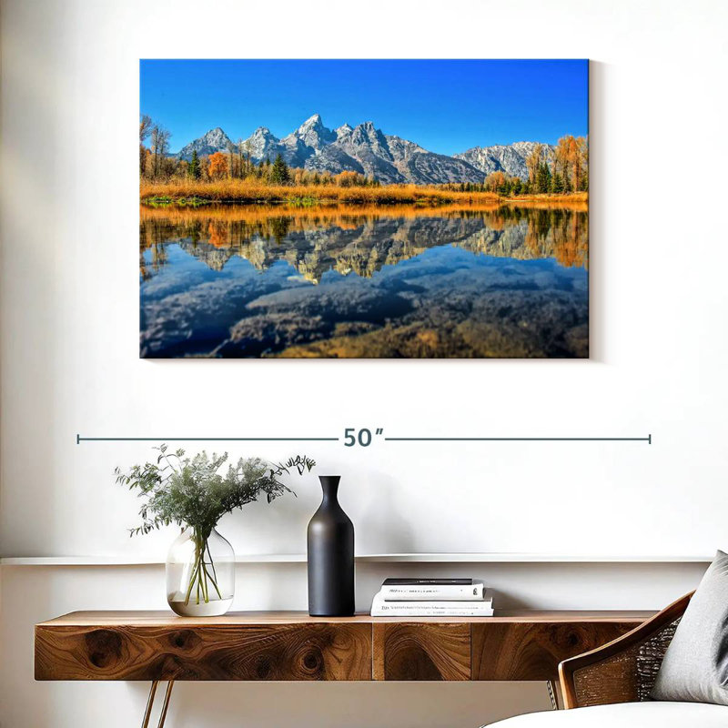 Grand Tetons d'Alvord Schwabacher Landing, H 26 po x l 39 po