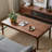 Nut-brown Solid Wood Rectangular Coffee Table-1113261211