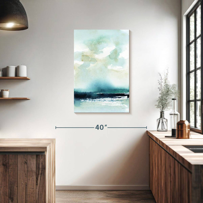 Paysage marin, H 36 po x l 24 po
