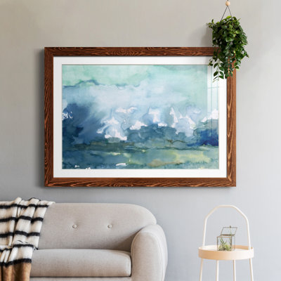 Pluie lointaine - Peinture encadrée