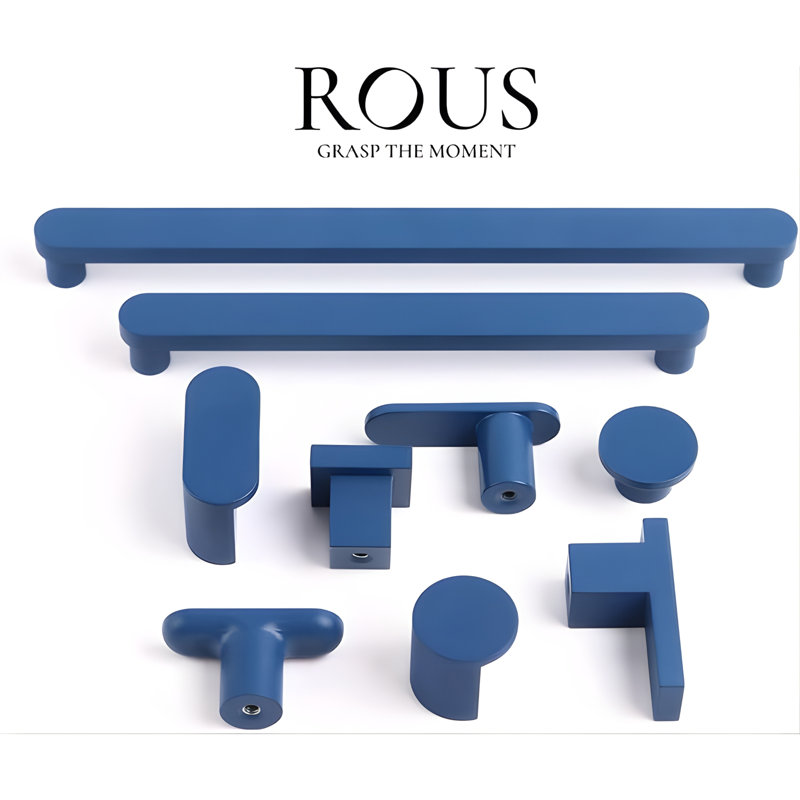 2" Bar Knob, Polo (Navy Blue), 1"